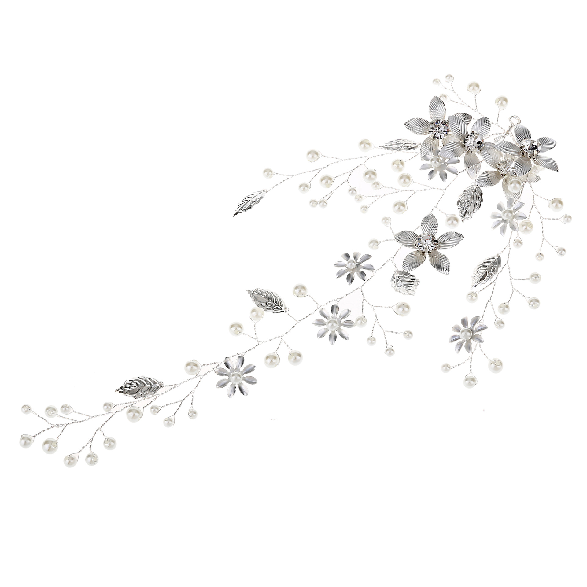 European and American New Headdress Golden Leaf Flower Foreign Trade Hair Band Wedding Dress Accessories Bridal Ornament Wholesale European and American New Headdress Golden Leaf Flower Foreign Trade Hair Band Wedding Dress Accessories Bridal Ornament Wholesale