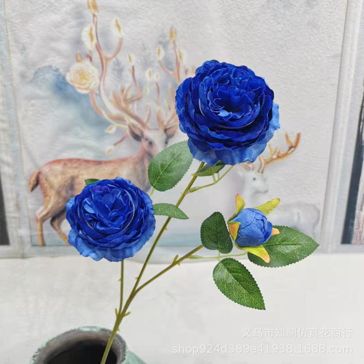 Western Rose Wedding Celebration Decoration Artificial Flower Artificial Flower European-Style Core 3 Peony Wholesale Origin Supply Western Rose Wedding Celebration Decoration Artificial Flower Artificial Flower European-Style Core 3 Peony Wholesale Origin Supply