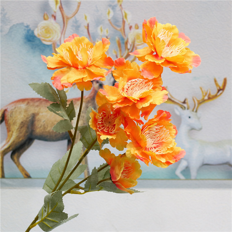 Western Rose Wedding Celebration Decoration Artificial Flower Artificial Flower European-Style Core 3 Peony Wholesale Origin Supply Western Rose Wedding Celebration Decoration Artificial Flower Artificial Flower European-Style Core 3 Peony Wholesale Origin Supply