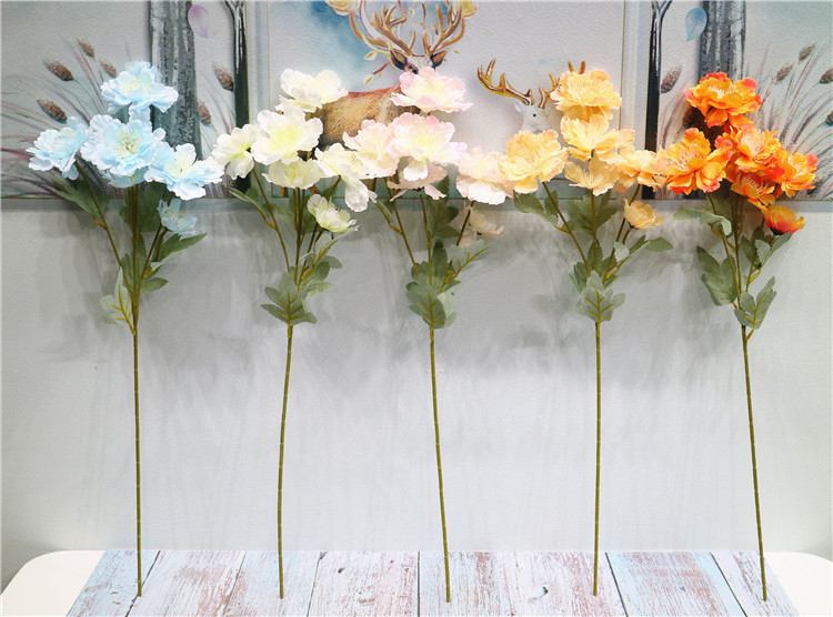 Western Rose Wedding Celebration Decoration Artificial Flower Artificial Flower European-Style Core 3 Peony Wholesale Origin Supply Western Rose Wedding Celebration Decoration Artificial Flower Artificial Flower European-Style Core 3 Peony Wholesale Origin Supply