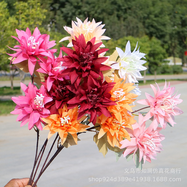 Western Rose Wedding Celebration Decoration Artificial Flower Artificial Flower European-Style Core 3 Peony Wholesale Origin Supply Western Rose Wedding Celebration Decoration Artificial Flower Artificial Flower European-Style Core 3 Peony Wholesale Origin Supply