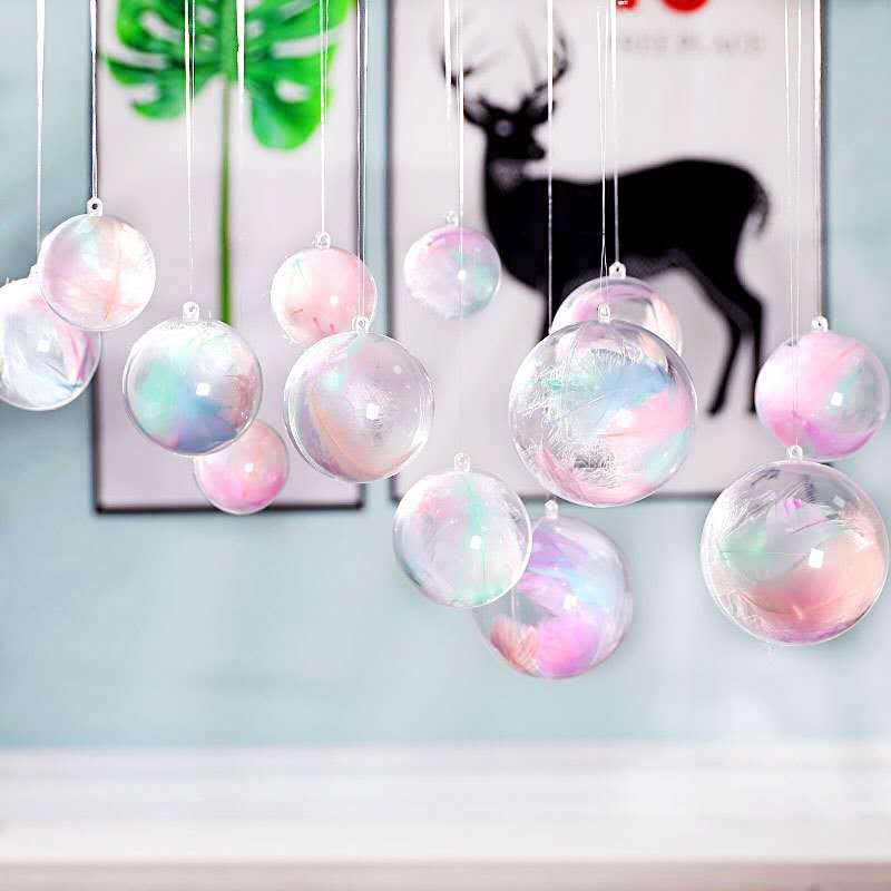 Decoration Hanging Ball Plastic PS Creative Wedding Candies Box Ball Christmas Ball Preserved Fresh Flower Hemisphere