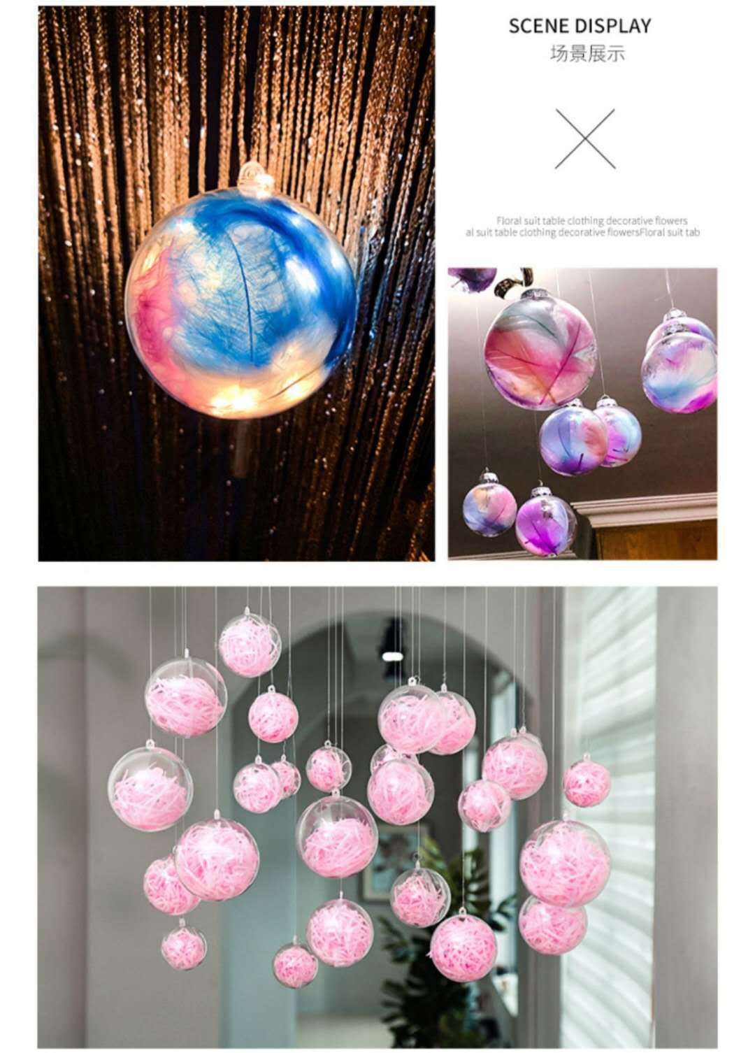 Decoration Hanging Ball Plastic PS Creative Wedding Candies Box Ball Christmas Ball Preserved Fresh Flower Hemisphere Decoration Hanging Ball Plastic PS Creative Wedding Candies Box Ball Christmas Ball Preserved Fresh Flower Hemisphere