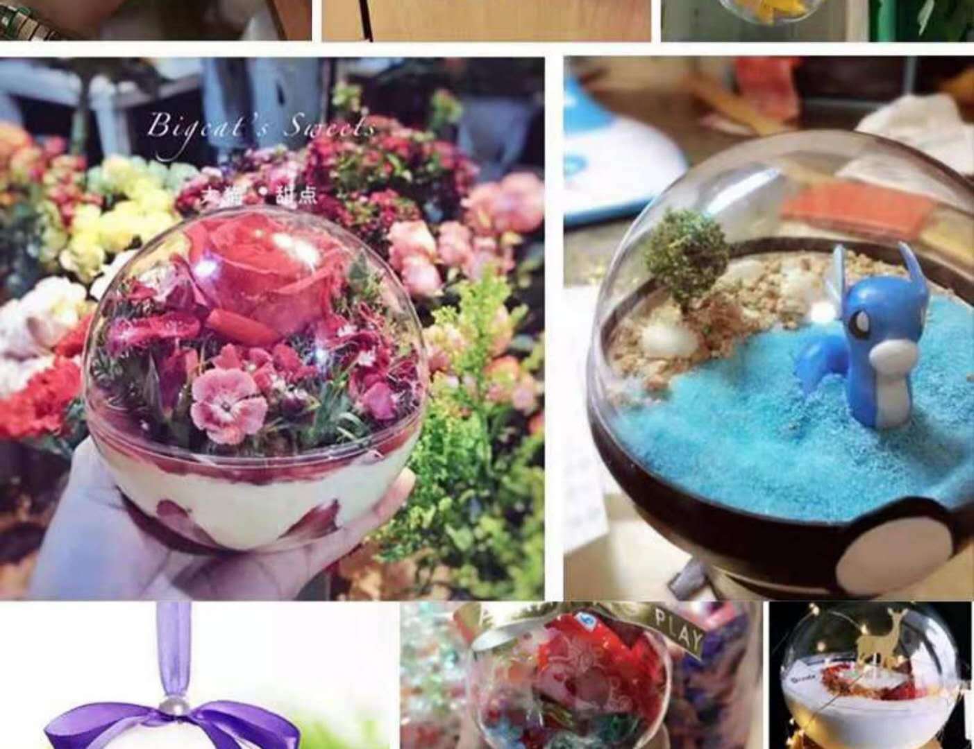 Decoration Hanging Ball Plastic PS Creative Wedding Candies Box Ball Christmas Ball Preserved Fresh Flower Hemisphere Decoration Hanging Ball Plastic PS Creative Wedding Candies Box Ball Christmas Ball Preserved Fresh Flower Hemisphere
