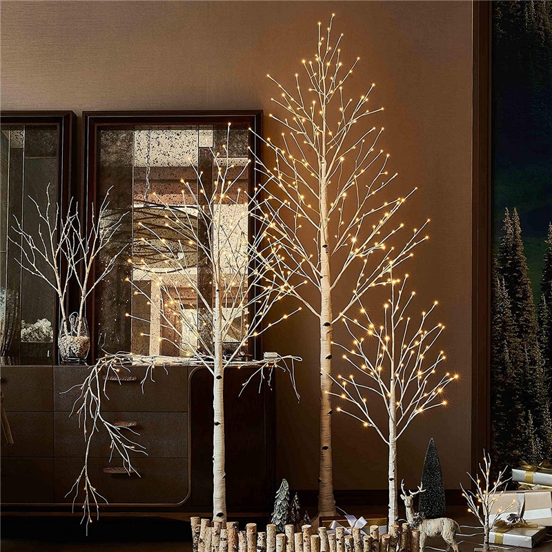 LED Light Birch Tree Lights Wedding Decoration Lamp Party Supplies Christmas Decor Simulation Birch Tree Light