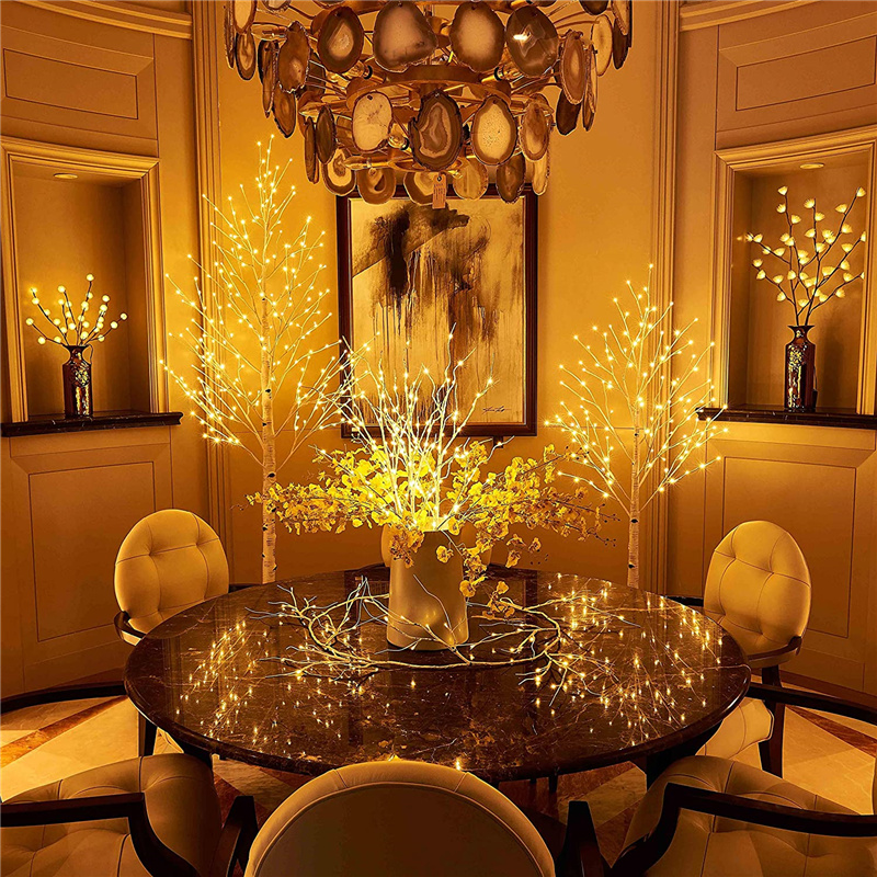 LED Light Birch Tree Lights Wedding Decoration Lamp Party Supplies Christmas Decor Simulation Birch Tree Light