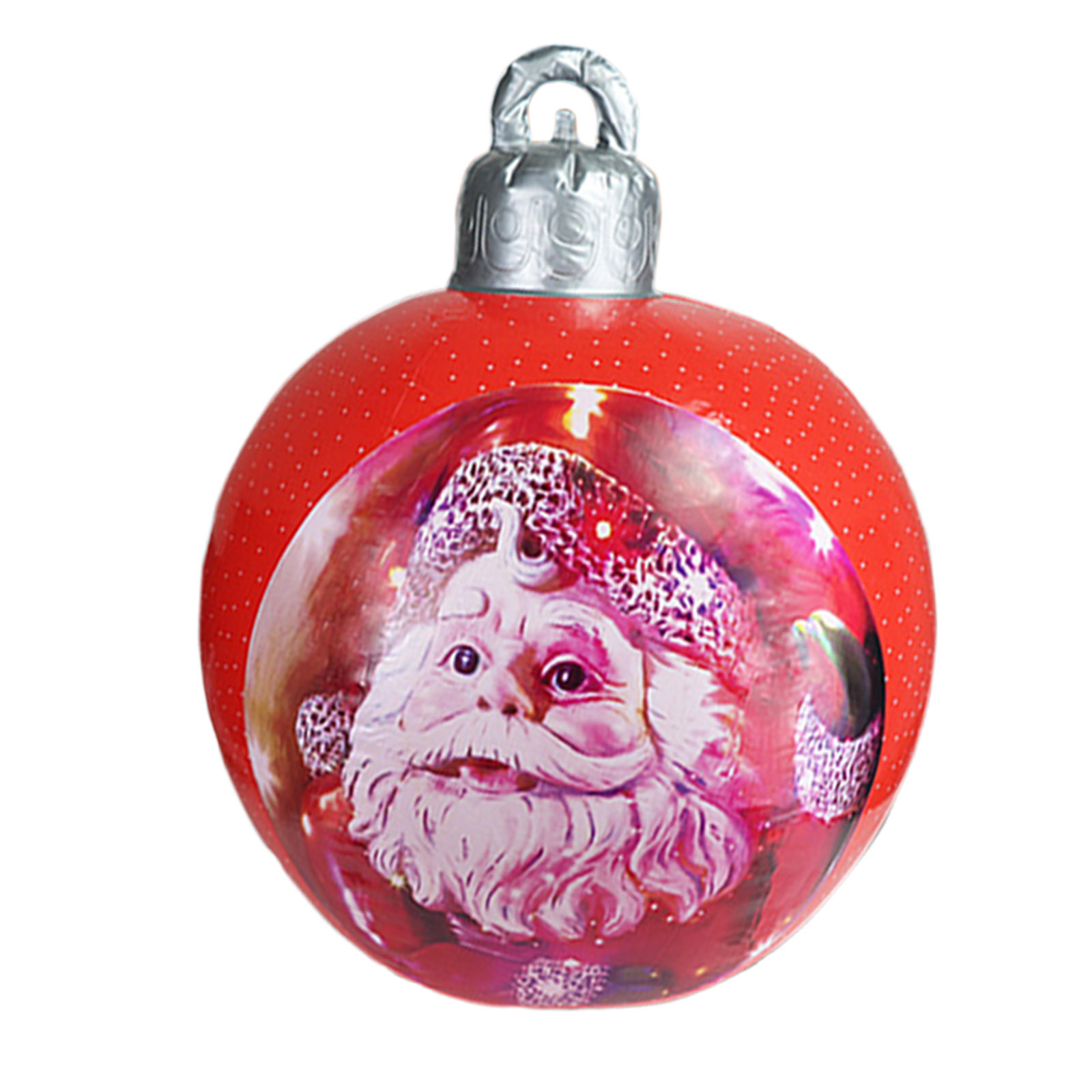 Christmas ball  Decorative Balloon 60cm Outdoor Fun Printing PVC Inflatable Toy Ball Crafts Cross-Border Factory