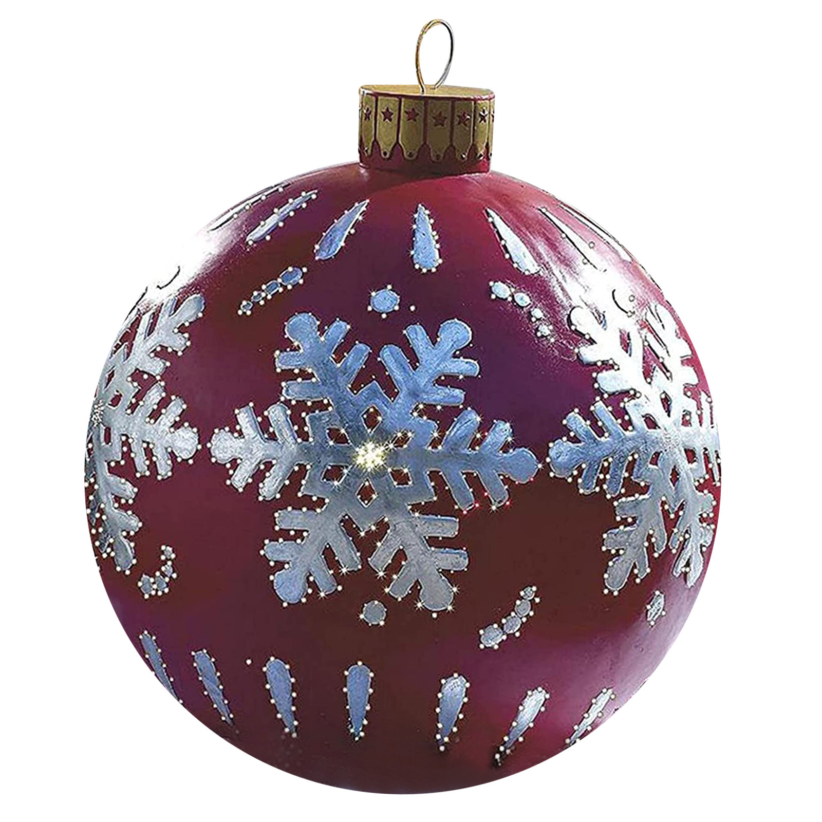 Christmas ball  Decorative Balloon 60cm Outdoor Fun Printing PVC Inflatable Toy Ball Crafts Cross-Border Factory