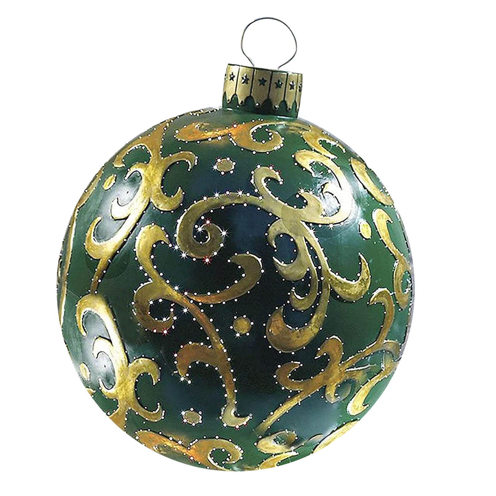 Christmas ball  Decorative Balloon 60cm Outdoor Fun Printing PVC Inflatable Toy Ball Crafts Cross-Border Factory