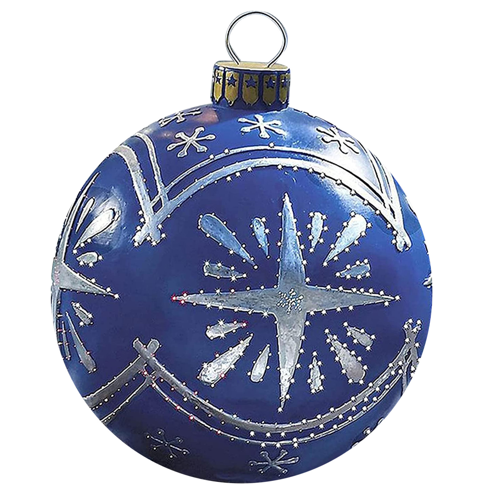 Christmas ball  Decorative Balloon 60cm Outdoor Fun Printing PVC Inflatable Toy Ball Crafts Cross-Border Factory
