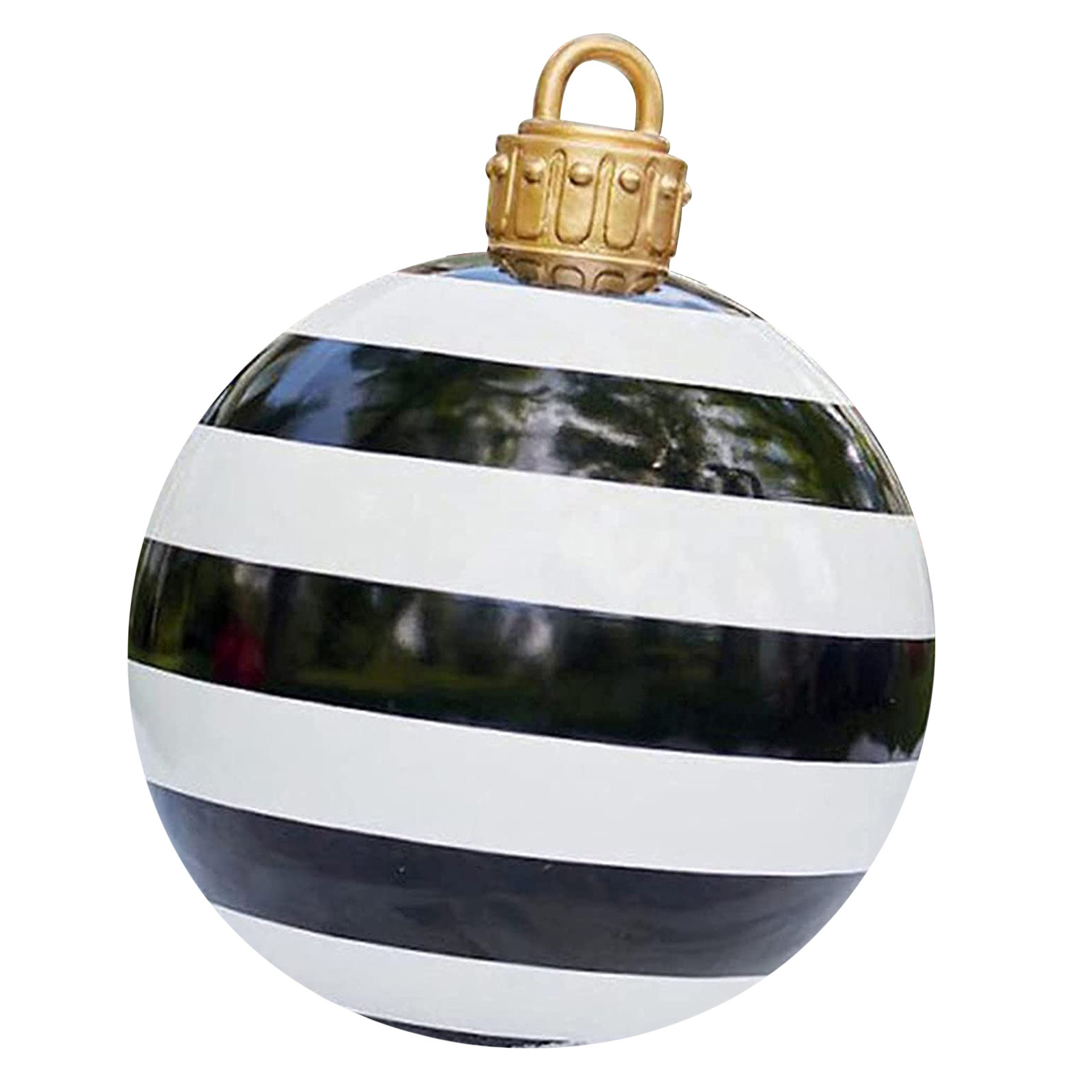 Christmas ball  Decorative Balloon 60cm Outdoor Fun Printing PVC Inflatable Toy Ball Crafts Cross-Border Factory