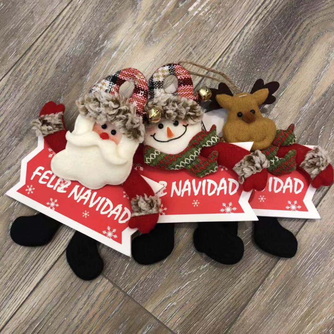 Christmas tree at the Christmas door will ring Christmas cloth products