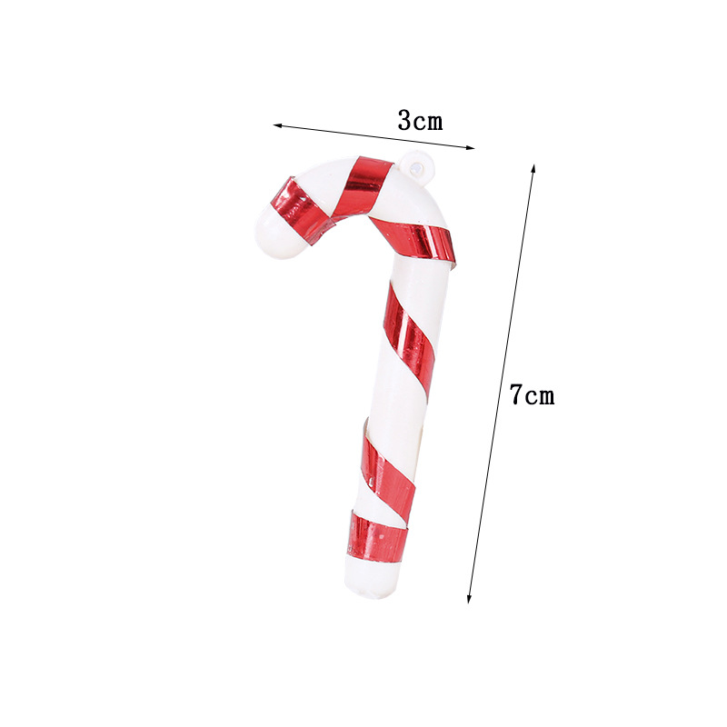 Christmas Decoration Gift Christmas Candy Crutch Small Crutch Christmas Tree Decoration Pendant DIY Ornament Christmas Decoration Gift Christmas Candy Crutch Small Crutch Christmas Tree Decoration Pendant DIY Ornament
