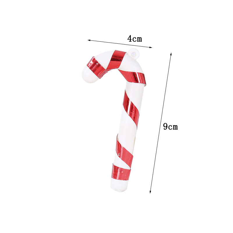Christmas Decoration Gift Christmas Candy Crutch Small Crutch Christmas Tree Decoration Pendant DIY Ornament Christmas Decoration Gift Christmas Candy Crutch Small Crutch Christmas Tree Decoration Pendant DIY Ornament