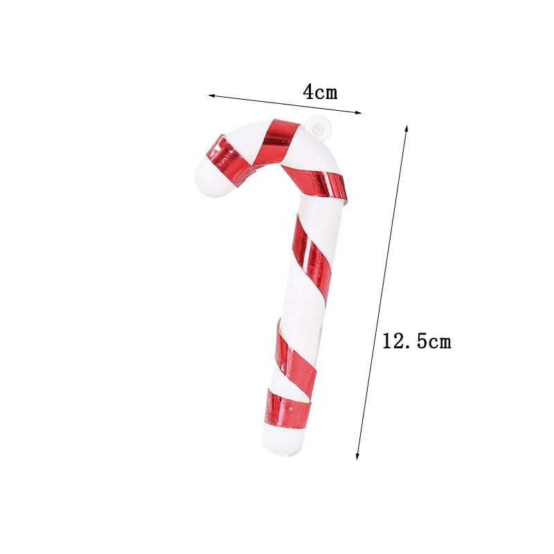 Christmas Decoration Gift Christmas Candy Crutch Small Crutch Christmas Tree Decoration Pendant DIY Ornament Christmas Decoration Gift Christmas Candy Crutch Small Crutch Christmas Tree Decoration Pendant DIY Ornament