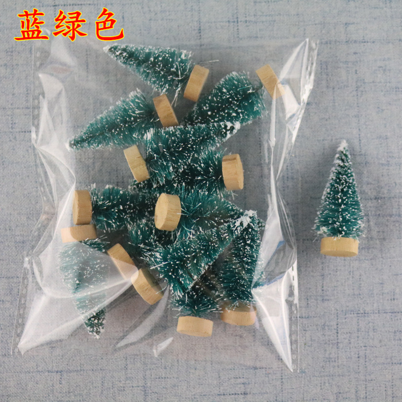 Bagged Mini Christmas Tree Sisal Silk Snow Tasong Decoration Small Christmas Tree Gold Silver Blue, Green and Bagged Mini Christmas Tree Sisal Silk Snow Tasong Decoration Small Christmas Tree Gold Silver Blue, Green and