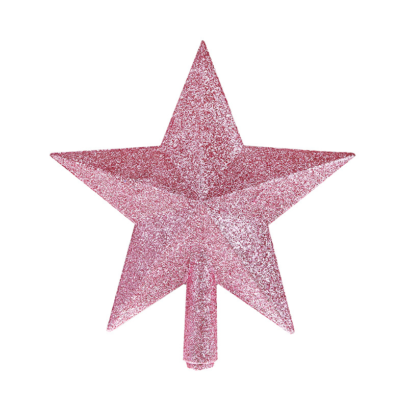 Celt Christmas Decorative Christmas Tree Top Star 101520cm Pink Christmas Tree Top FivePointed Star