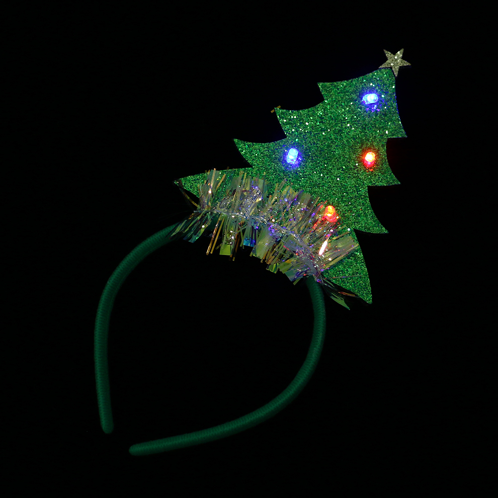 Christmas Ornaments Luminous Headband Hair Accessories Mori Girl Super Fairy Headband Christmas Adult Dress up Headwear Christmas Tree