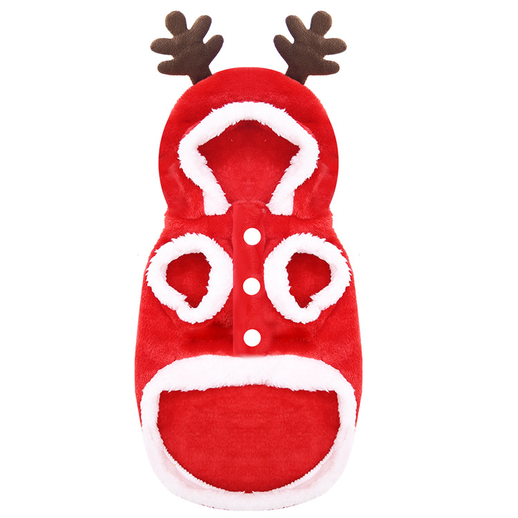 Dog Clothes Christmas Holiday Dress up Small and Medium Dogs Cat Pet Clothing Supplies Autumn and Winter Flannel Elk Dog Clothes Christmas Holiday Dress up Small and Medium Dogs Cat Pet Clothing Supplies Autumn and Winter Flannel Elk