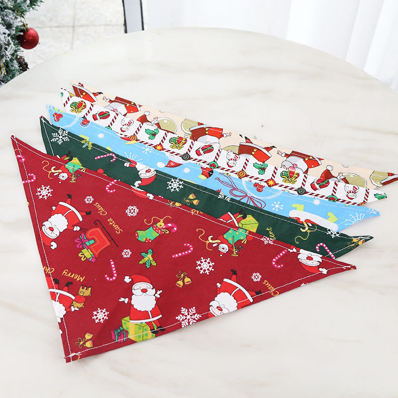 Pet Supplies Dog Cat Christmas Cotton Printed Pet Dress up Triangular Binder Saliva Towel Decoration Bib Big Dog Pet Supplies Dog Cat Christmas Cotton Printed Pet Dress up Triangular Binder Saliva Towel Decoration Bib Big Dog