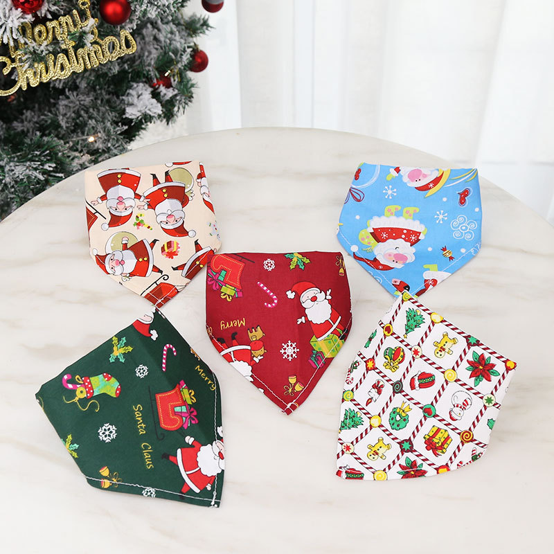 Pet Supplies Dog Cat Christmas Cotton Printed Pet Dress up Triangular Binder Saliva Towel Decoration Bib Big Dog Pet Supplies Dog Cat Christmas Cotton Printed Pet Dress up Triangular Binder Saliva Towel Decoration Bib Big Dog