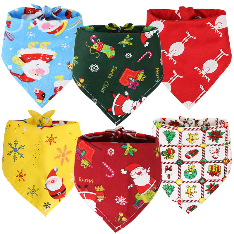 Pet Supplies Dog Cat Christmas Cotton Printed Pet Dress up Triangular Binder Saliva Towel Decoration Bib Big Dog Pet Supplies Dog Cat Christmas Cotton Printed Pet Dress up Triangular Binder Saliva Towel Decoration Bib Big Dog