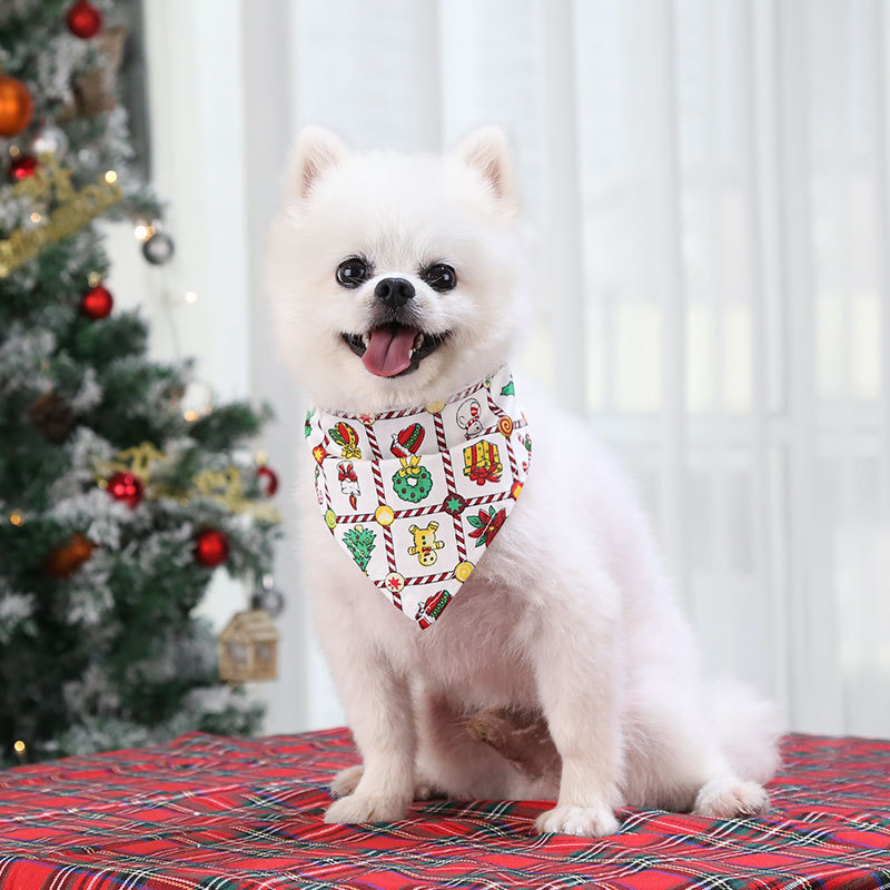 Pet Supplies Dog Cat Christmas Cotton Printed Pet Dress up Triangular Binder Saliva Towel Decoration Bib Big Dog Pet Supplies Dog Cat Christmas Cotton Printed Pet Dress up Triangular Binder Saliva Towel Decoration Bib Big Dog