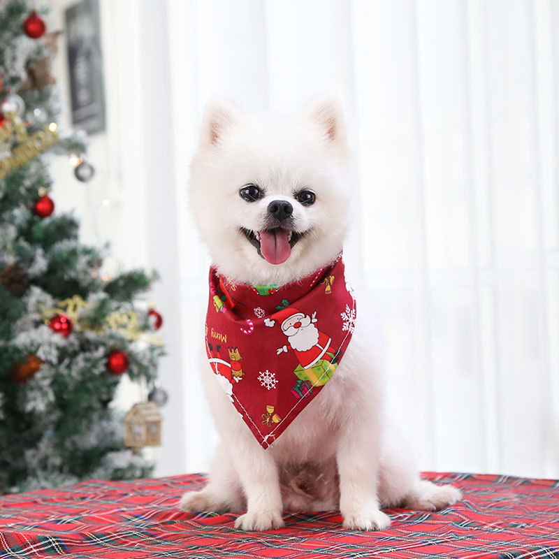 Pet Supplies Dog Cat Christmas Cotton Printed Pet Dress up Triangular Binder Saliva Towel Decoration Bib Big Dog Pet Supplies Dog Cat Christmas Cotton Printed Pet Dress up Triangular Binder Saliva Towel Decoration Bib Big Dog
