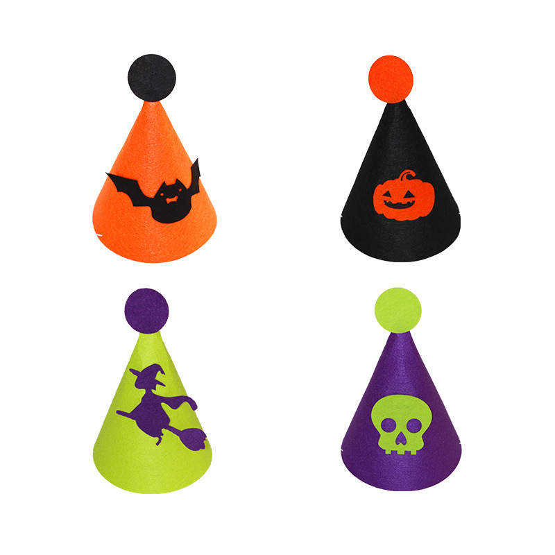 Factory Direct Sales Halloween Decorations Party Birthday Supplies Felt Cloth Children's DIY Handmade Hats Wholesale Factory Direct Sales Halloween Decorations Party Birthday Supplies Felt Cloth Children's DIY Handmade Hats Wholesale
