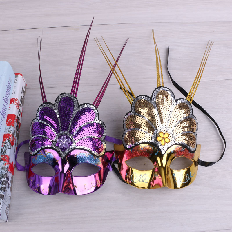 Halloween masquerade girl mask ghost festival children&#039;s day mask supplies crown mask