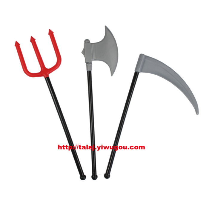 Toy Trident Halloween Halloween supplies small trigeminal Carnival props toys plastic weapons Toy Trident Halloween Halloween supplies small trigeminal Carnival props toys plastic weapons