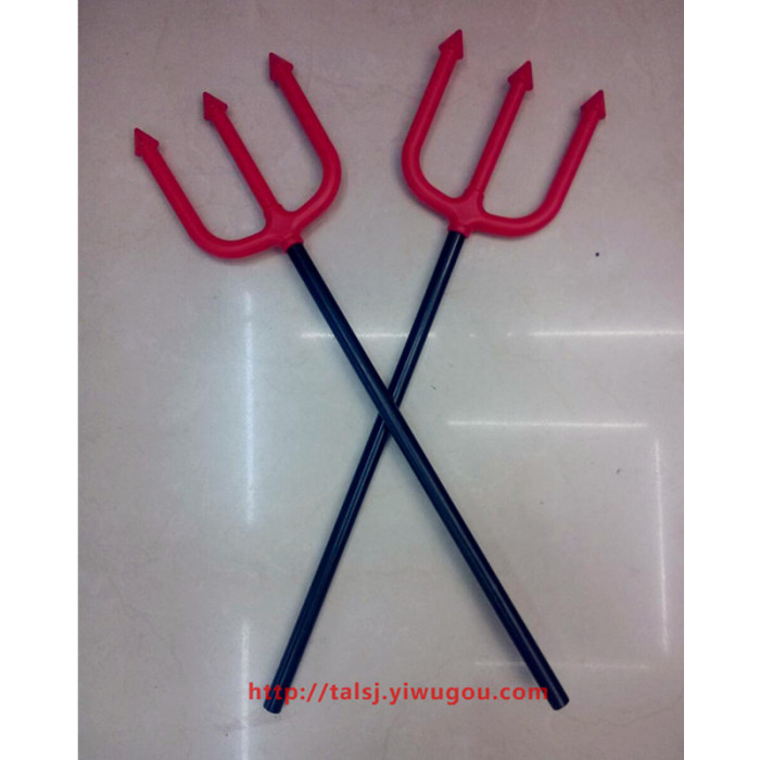 Toy Trident Halloween Halloween supplies small trigeminal Carnival props toys plastic weapons Toy Trident Halloween Halloween supplies small trigeminal Carnival props toys plastic weapons