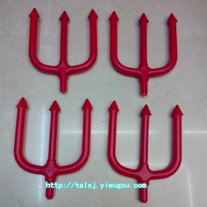 Toy Trident Halloween Halloween supplies small trigeminal Carnival props toys plastic weapons Toy Trident Halloween Halloween supplies small trigeminal Carnival props toys plastic weapons