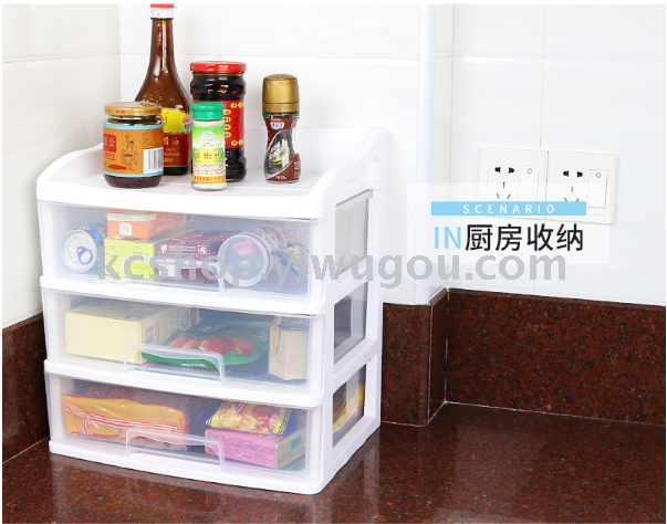 Plastic drawer type cosmetic storage box multi-layer trumpet storage cabinet Plastic drawer type cosmetic storage box multi-layer trumpet storage cabinet