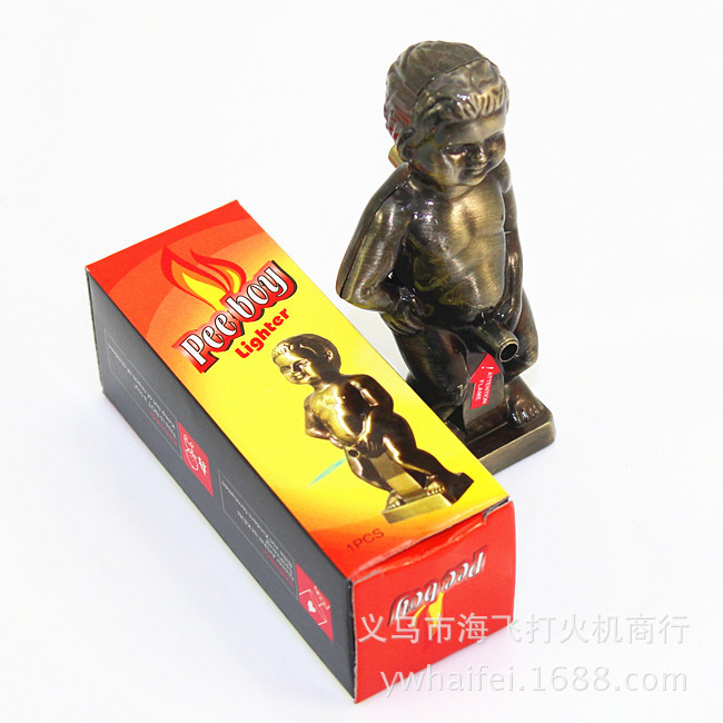 Creative wholesale trumpet pee boy LIGHTER flame lighter butane gas lighter smoking Creative wholesale trumpet pee boy LIGHTER flame lighter butane gas lighter smoking
