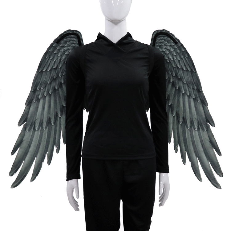 Angel Wings Adult White Halloween Cosplay Props Cross-Border Children&#039;s Dance Party Supplies Black