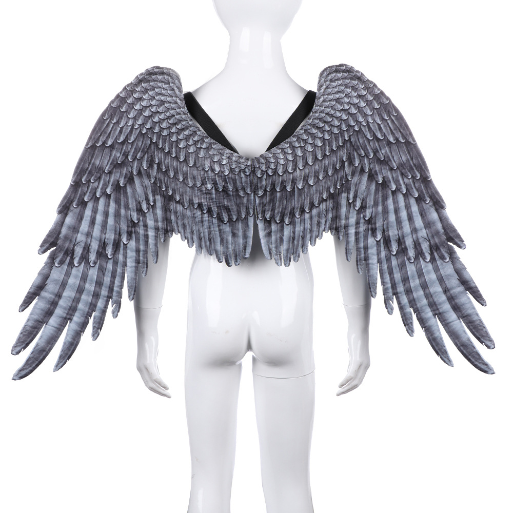 Angel Wings Adult White Halloween Cosplay Props Cross-Border Children&#039;s Dance Party Supplies Black