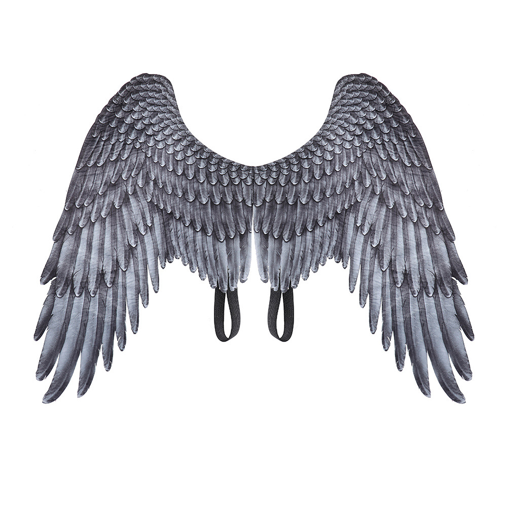 Angel Wings Adult White Halloween Cosplay Props Cross-Border Children&#039;s Dance Party Supplies Black