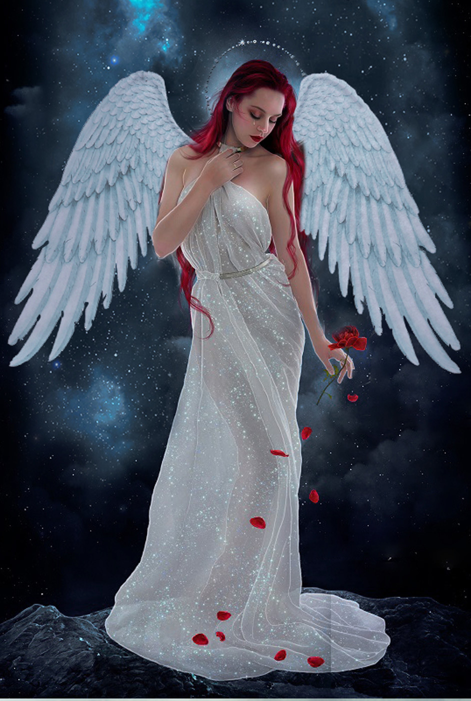 Angel Wings Adult White Halloween Cosplay Props Cross-Border Children's Dance Party Supplies Black