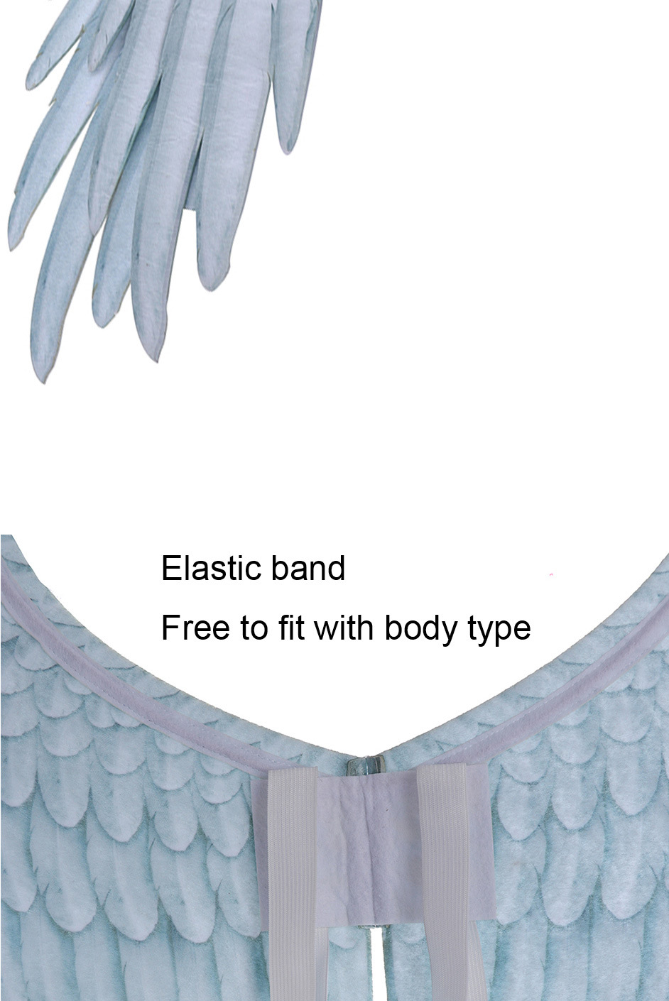 Angel Wings Adult White Halloween Cosplay Props Cross-Border Children's Dance Party Supplies Black