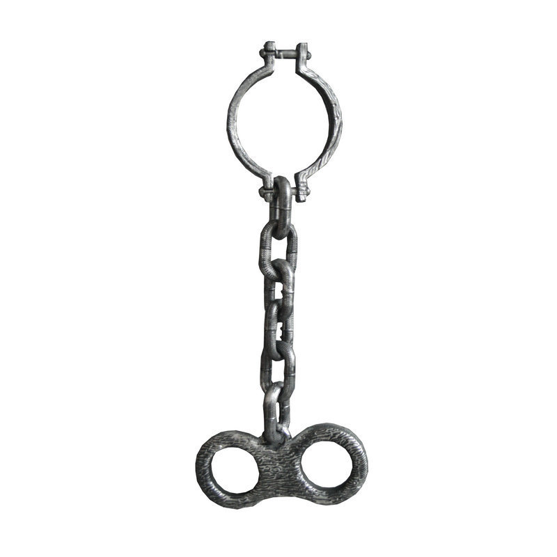 Halloween Supplies Small Iron Chain Bracelet Anklet Prisoner Anklet Bracelet Bar Party Decoration Haunted House Decoration Props