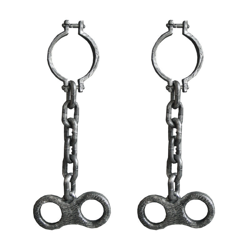 Halloween Supplies Small Iron Chain Bracelet Anklet Prisoner Anklet Bracelet Bar Party Decoration Haunted House Decoration Props