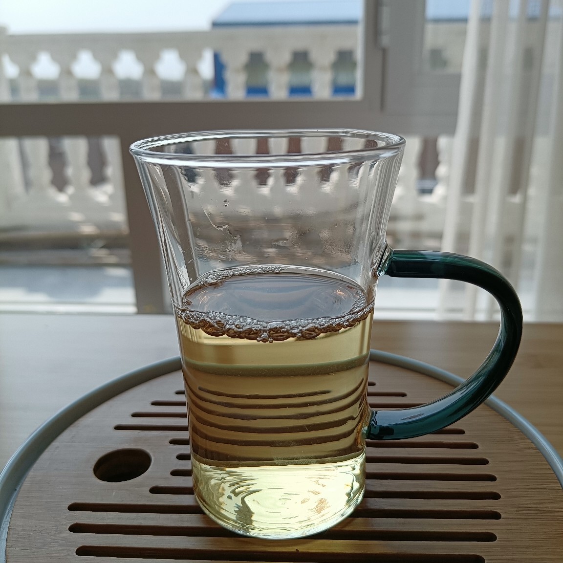 Green Tea Tea Glass Bottle Trumpet Two Kinds of Capacity Transparent Glass Can Be Heated Color Handle Wholesale Sales Green Tea Tea Glass Bottle Trumpet Two Kinds of Capacity Transparent Glass Can Be Heated Color Handle Wholesale Sales