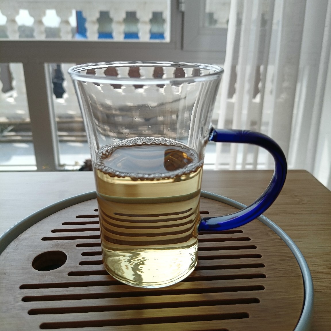 Green Tea Tea Glass Bottle Trumpet Two Kinds of Capacity Transparent Glass Can Be Heated Color Handle Wholesale Sales Green Tea Tea Glass Bottle Trumpet Two Kinds of Capacity Transparent Glass Can Be Heated Color Handle Wholesale Sales
