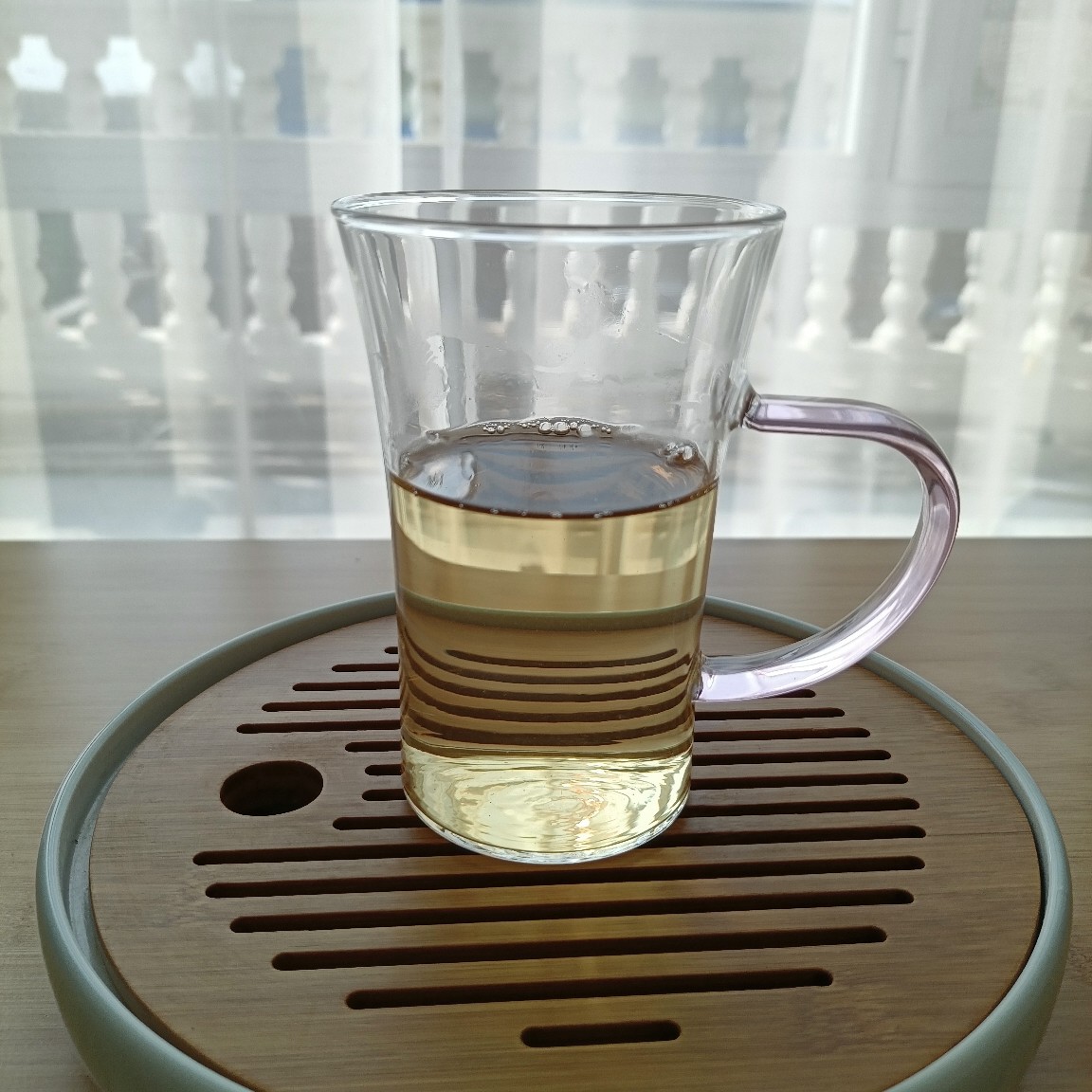 Green Tea Tea Glass Bottle Trumpet Two Kinds of Capacity Transparent Glass Can Be Heated Color Handle Wholesale Sales Green Tea Tea Glass Bottle Trumpet Two Kinds of Capacity Transparent Glass Can Be Heated Color Handle Wholesale Sales