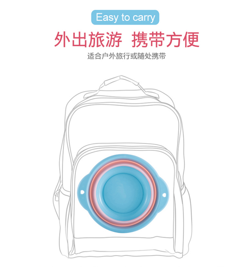 Household Foldable Washbasin Baby Hanging Portable Travel Foot Washing Plastic Trumpet Student Dormitory Laundry Basin Household Foldable Washbasin Baby Hanging Portable Travel Foot Washing Plastic Trumpet Student Dormitory Laundry Basin