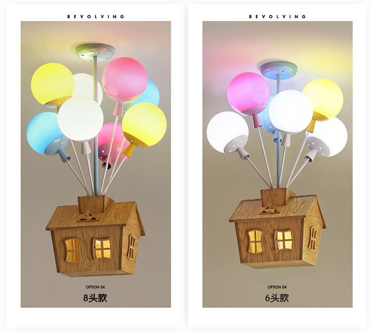 Children room balloon ceiling light sweet romantic bedroom light boy modern simple girl creative room lamps Children room balloon ceiling light sweet romantic bedroom light boy modern simple girl creative room lamps