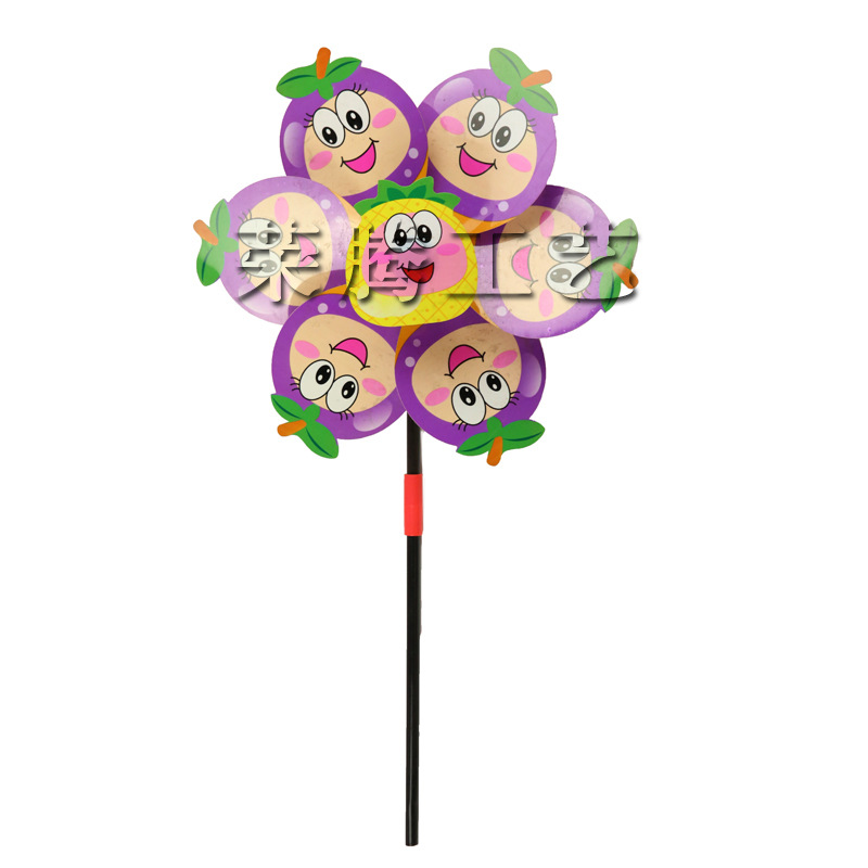Rainbow Rotating Hot Air Balloon Wind Pinwheel Outdoor Building Kindergarten Christmas Decoration Handmade Children&#039;s Toys