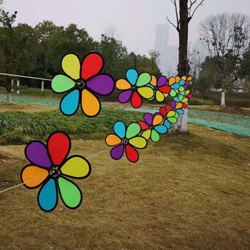 Rainbow Rotating Hot Air Balloon Wind Pinwheel Outdoor Building Kindergarten Christmas Decoration Handmade Children's Toys Rainbow Rotating Hot Air Balloon Wind Pinwheel Outdoor Building Kindergarten Christmas Decoration Handmade Children's Toys