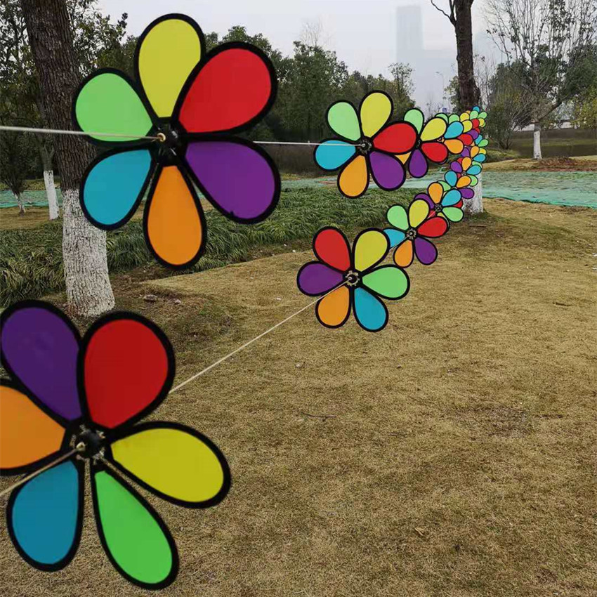 Rainbow Rotating Hot Air Balloon Wind Pinwheel Outdoor Building Kindergarten Christmas Decoration Handmade Children's Toys Rainbow Rotating Hot Air Balloon Wind Pinwheel Outdoor Building Kindergarten Christmas Decoration Handmade Children's Toys